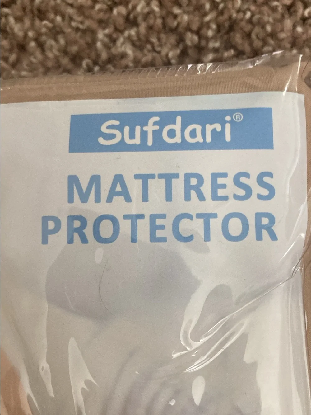 2 NEW In-Package Twin Waterproof Mattress Protectors - 1 Tan, 1 Pinky-Peach